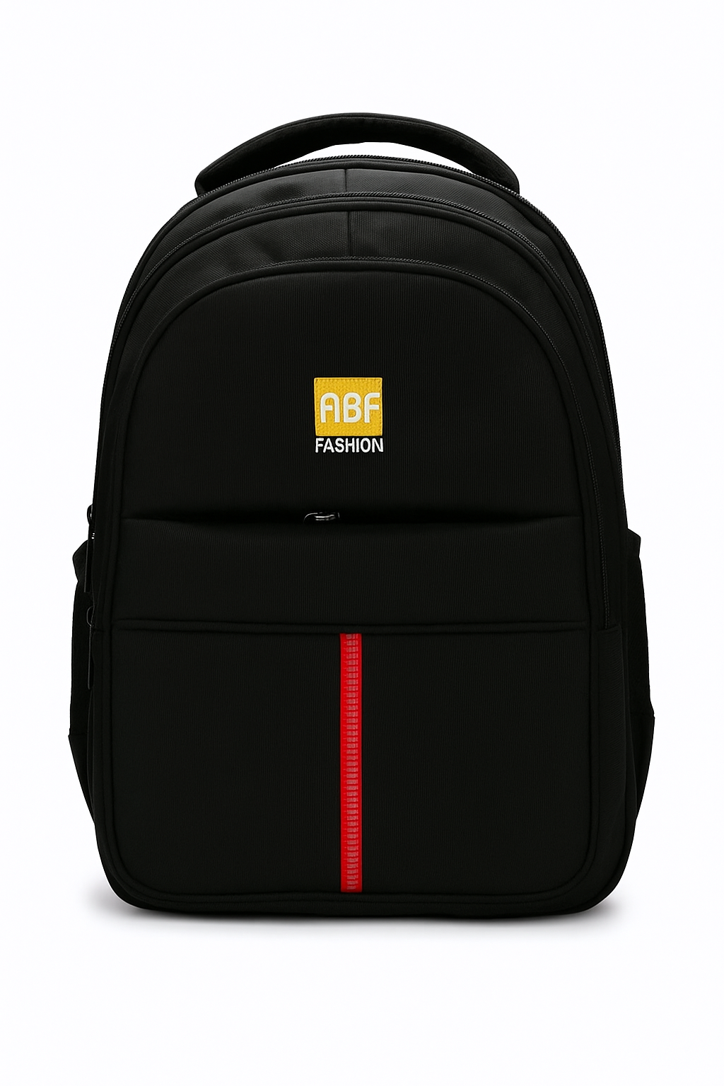 Adnani ABF Backpack with Red Stripe Accent, Black